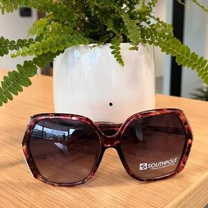 Y2K SouthPole Sunglasses Oversized Pink Tortoise Shell New